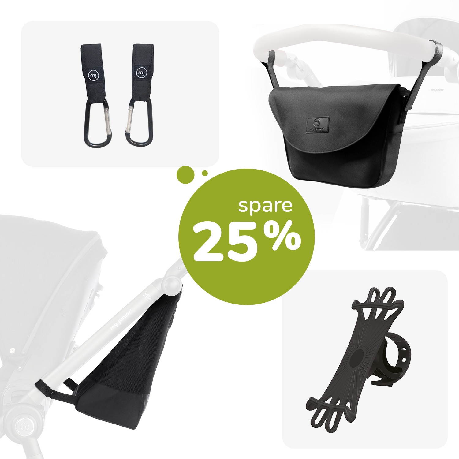25 % sparen: my junior® Zubehörpaket mit Organizer, Hooks & mehr