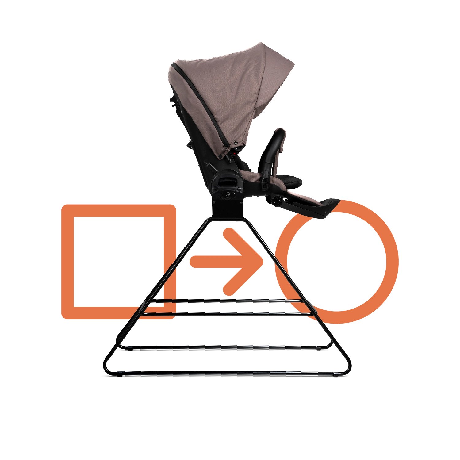 my junior® HOMEBASE Châssis de berceau pour nacelle / siège sport My Junior Kinderwagen - my junior® HOMEBASE Châssis de berceau pour nacelle / siège sport