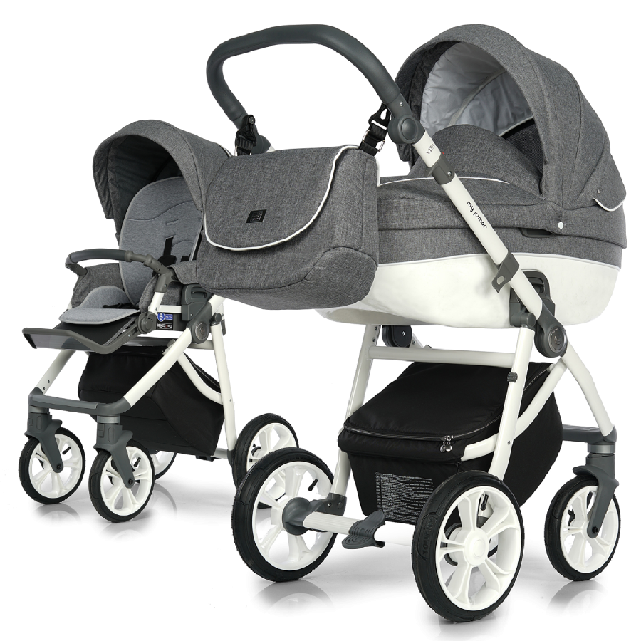 my junior® VITA² Kinderwagen – Komfortable Allrad-Federung, hochwertige Materialien & praktische Funktionen