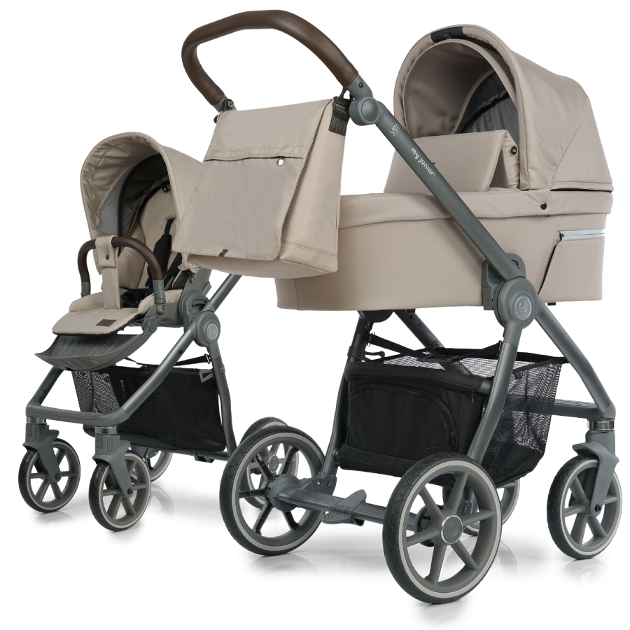 my junior® VITA HOPE - Kinderwagen mit Panorama-Fenster, OneHandFold, Luftkammerreifen & mehr