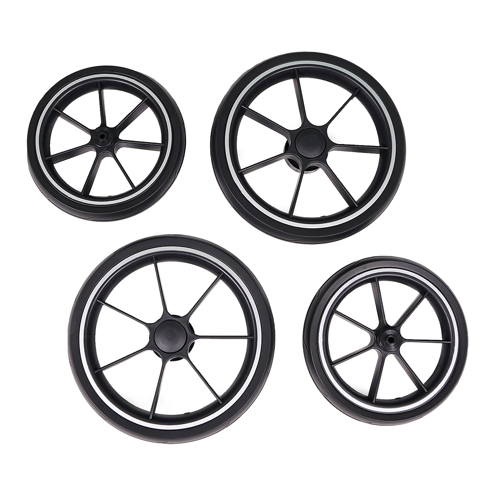 The my junior® VITA unique combination pushchair with solid rubber tyres in a set