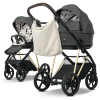 my junior® VIGO x Sarah Engels – Luxus Kinderwagen mit XXL-Sonnenverdeck, Federung & unplattbaren Luftkammerreifen