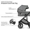 my junior® VITA unique³ – Kompakter Kinderwagen mit 6-fach-Federung, XXL Verdeck & ergonomischem Sportsitz