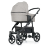 my junior® MIYO² Kinderwagen – Allrad-Federung, 360° schwenkbare Luftkammerreifen & große Babywanne