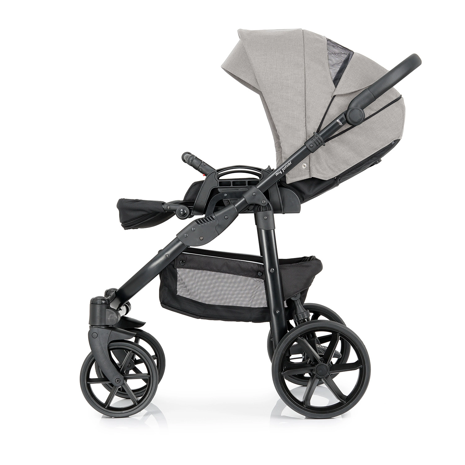my junior® MIYO²
(This is a brand or product name and does not require translation; it remains the same in French.) My Junior Kinderwagen - my junior® MIYO²
(This is a brand or product name and does not require translation; it remains the same in French.)