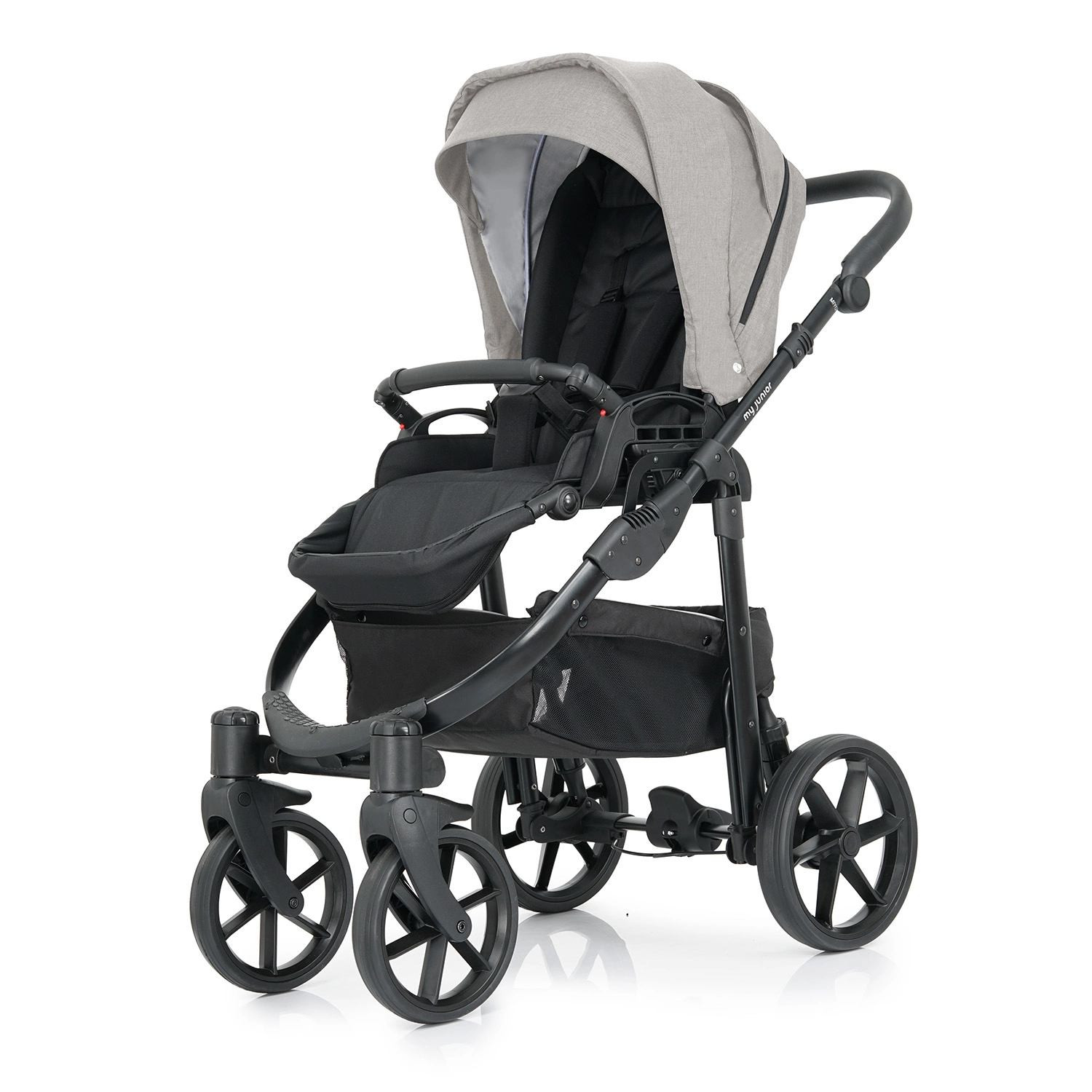 my junior® MIYO²
(This is a brand or product name and does not require translation; it remains the same in French.) My Junior Kinderwagen - my junior® MIYO²
(This is a brand or product name and does not require translation; it remains the same in French.)