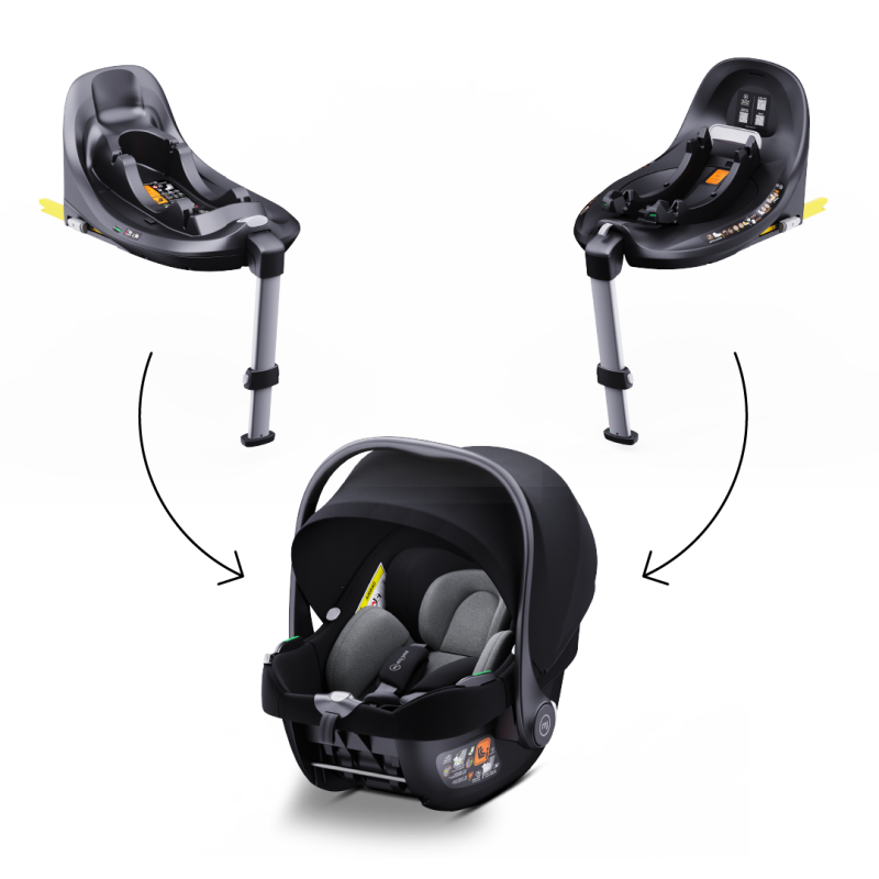 my junior® BEAM Bundle – Babyschale mit ISOFIX Base für sicheren Fahrkomfort