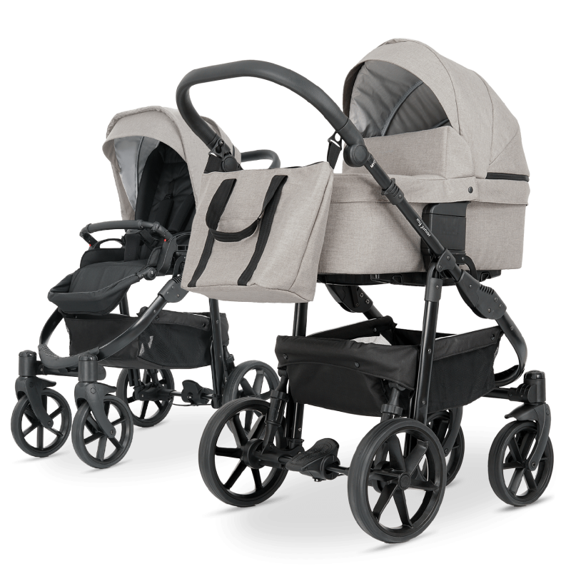 Individuell verstellbare Federung 360 schwenkbare Luftkammerreifen Rundum sorglos Set Select 2in1 Starter Set Farbe Select Nature Beige my junior MIYO Kinderwagen