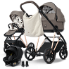 my junior® VIGO x Sarah Engels – Luxus Kinderwagen mit XXL-Sonnenverdeck, Federung & unplattbaren Luftkammerreifen