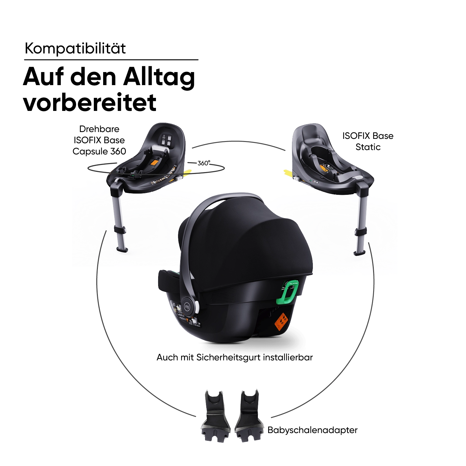 my junior® BEAM i-Size Babyschale My Junior Kinderwagen - my junior® BEAM i-Size Babyschale