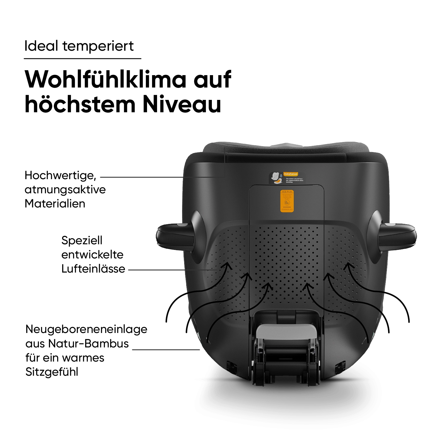 my junior® CYRO 360° i-Size siège auto pivotant dos à la route My Junior Kinderwagen - my junior® CYRO 360° i-Size siège auto pivotant dos à la route