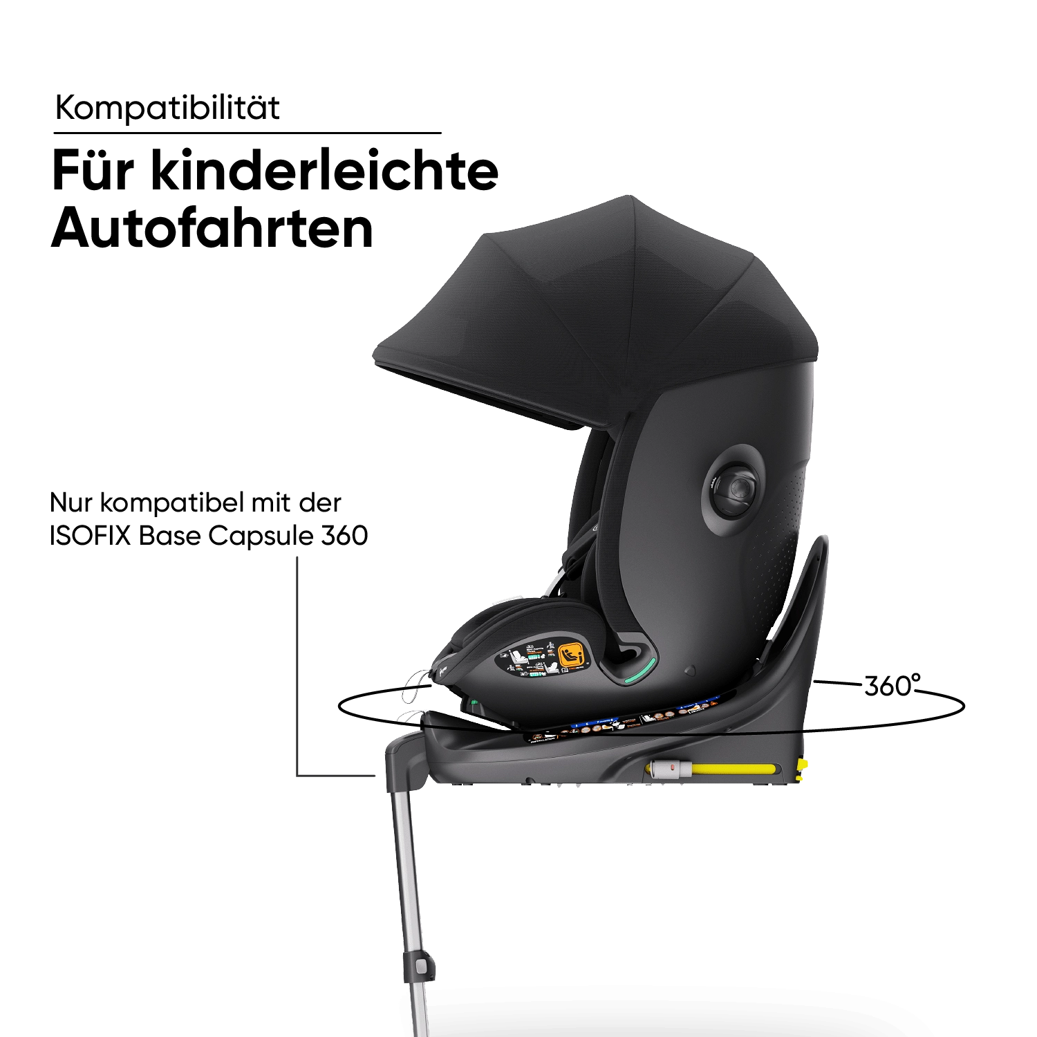 my junior® CYRO 360° i-Size siège auto pivotant dos à la route My Junior Kinderwagen - my junior® CYRO 360° i-Size siège auto pivotant dos à la route