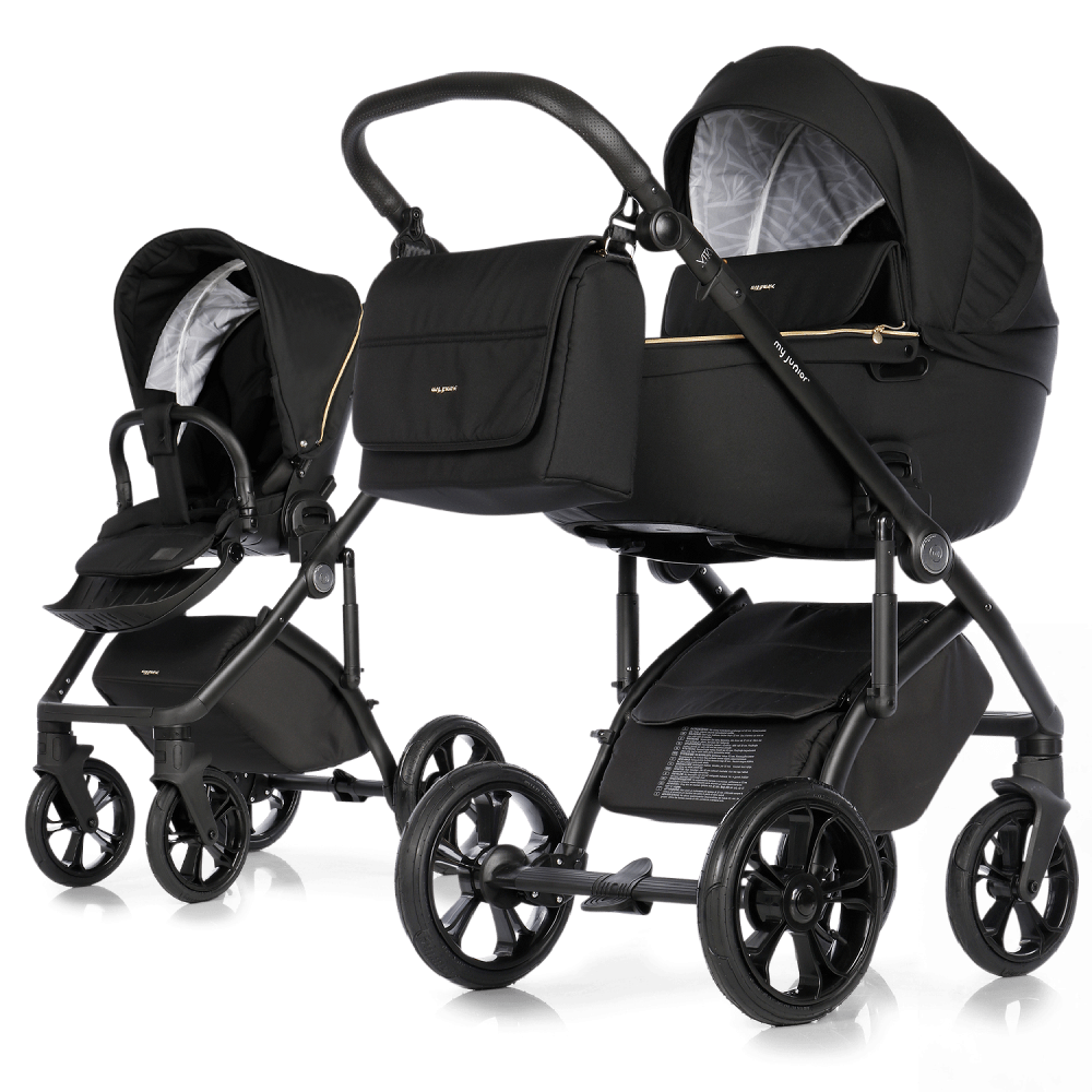 my junior® VITA unique² – Poussette avec suspension SAS 6 positions, pneus à chambre à air & matelas à l’aloe vera