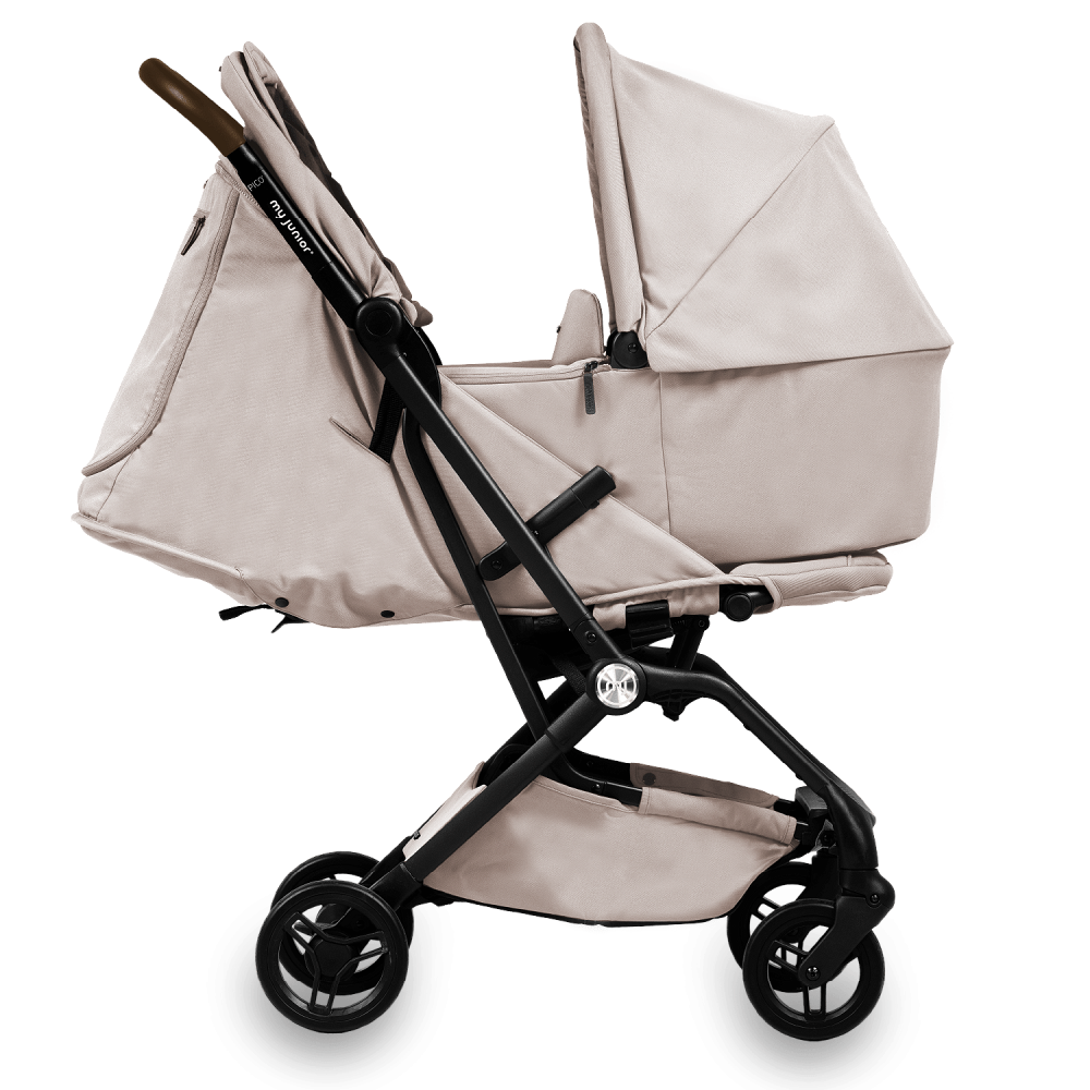 my junior® PICO2 avec baignoire – Pliable, siège ergonomique, ventilation optimale et pare-soleil
