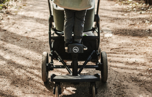 My Junior Kinderwagen Spaziergang mit 2 Kindern